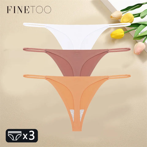 3PCS Women Seamless Sexy Thongs